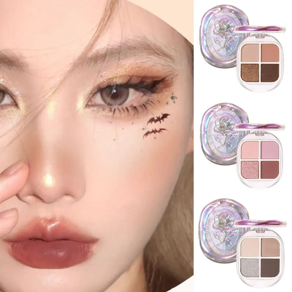 Koreanische Highlight Lidschatten-Palette lang anhaltende Erdton Augen pigmente natürliche rosa braun perlmutt farbene Augen platte Frauen