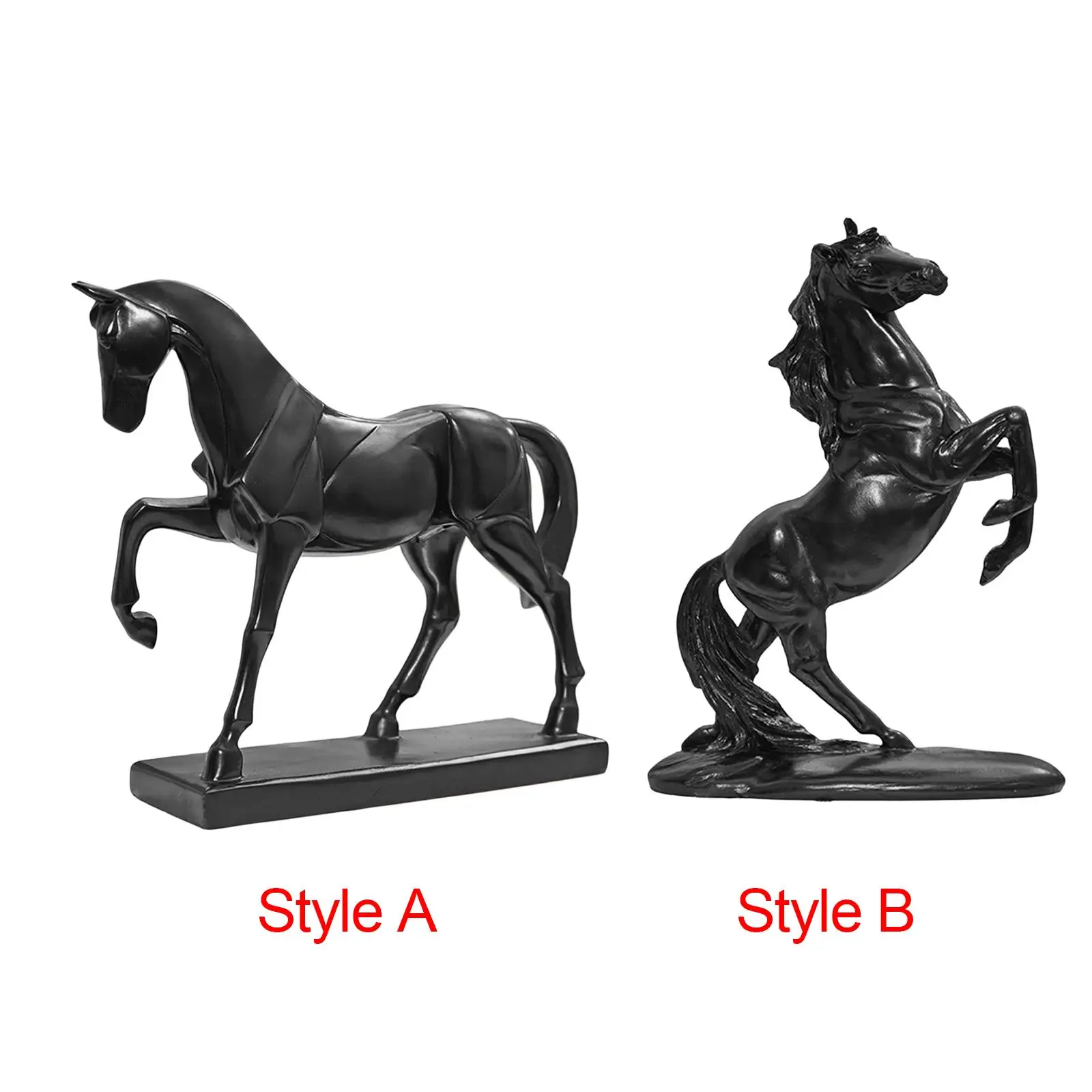 

Horse Statue Creative Crafts Animal Sculpture Collectable Resin Horse Sculpture for Landscape Tabletop Decor Office Living Room