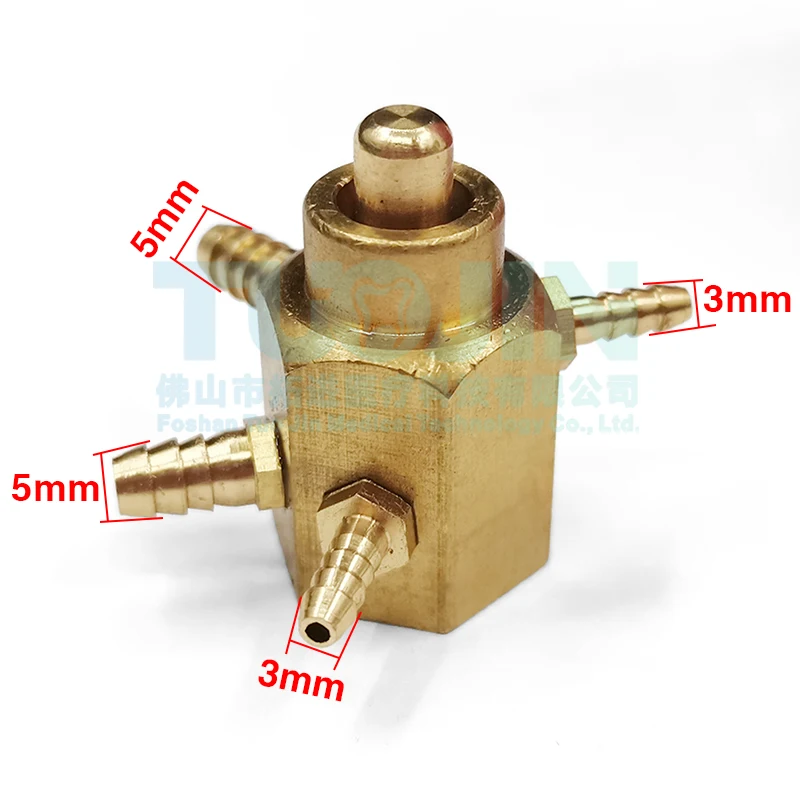 Dental Foot Control Valve 4/2 Holes Circular Pedal Switch Valve Dental Unit Chair Accessories Dentistry Equipment Tools