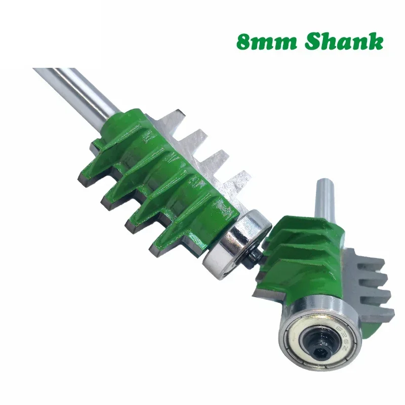 Fresa de vástago de 8MM para tallado de madera, brocas para enrutador de madera, pegamento para junta de dedo, fresa para espiga de madera, espiga cónica, 1 ud.