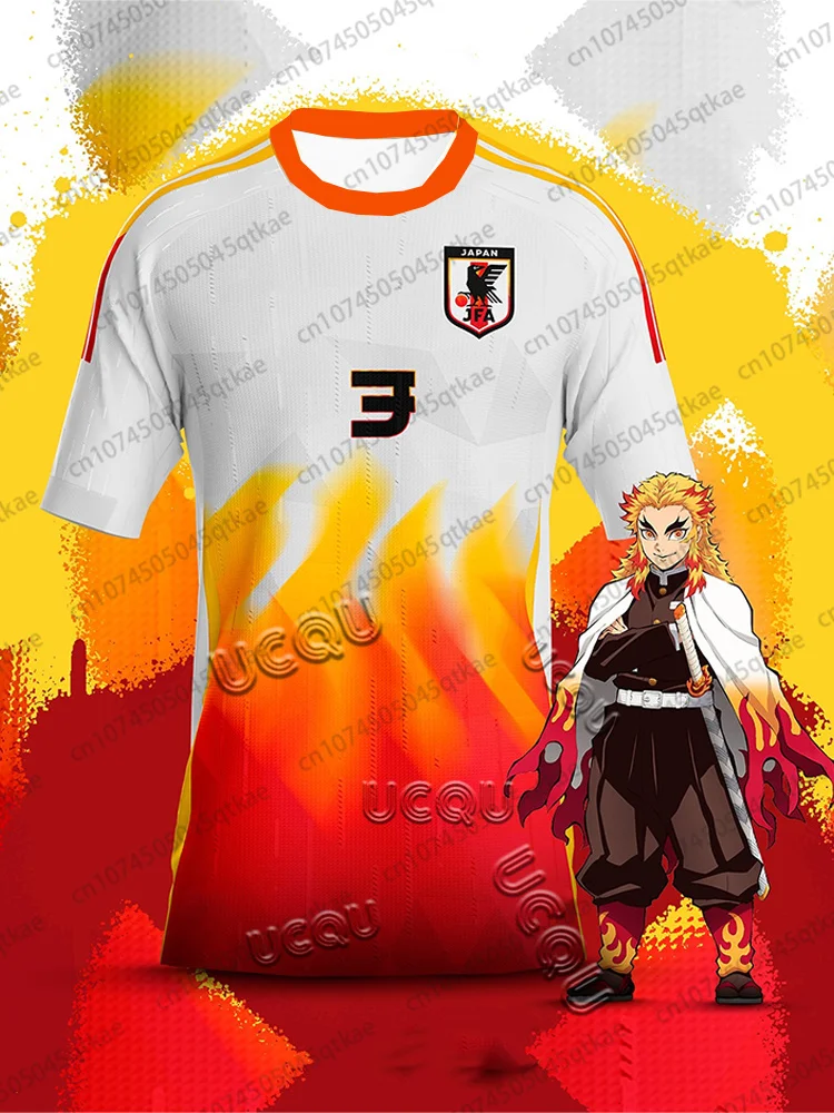 Anime Ghostly Blade Ganlu Temple Glass Special Edition Jersey Fashion Pink Football Tee Men Women Training TShirt Streetwear Top