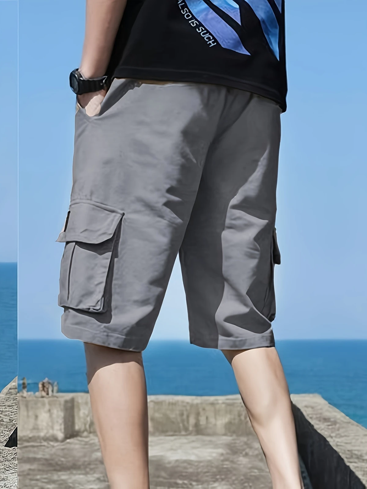 

2026 Men's Cargo Shorts, Outdoor, Travel, Casual Sports, Large Pockets, Durable and Comfortable Fabrics, Thin Shorts for Outings