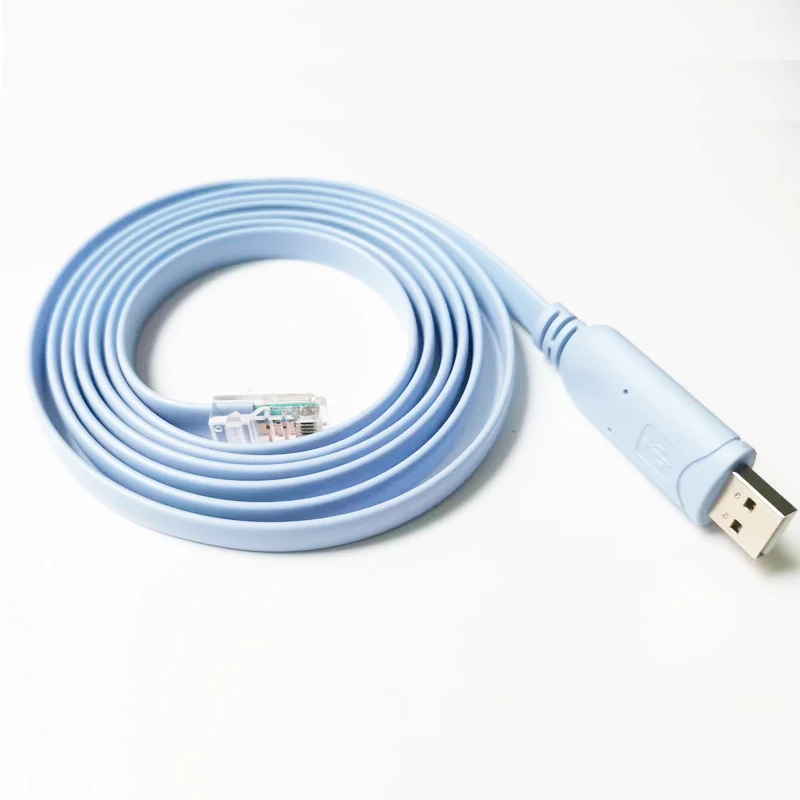 6FT Produktif PL2303 USB RS232 Serial Ke RJ45 Kabel Konsol untuk Cisco Huawei H3C HP Router Switch Windows Mac Linux Didukung