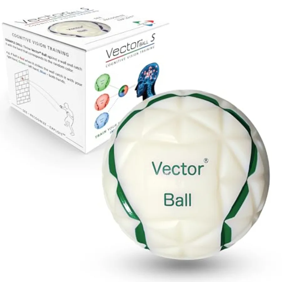 

Vector Ball S Neuro-Visual Reaction Ball for Improving Sports Quickness Focus Agility Speed Hand Eye Coordination - Waterproof