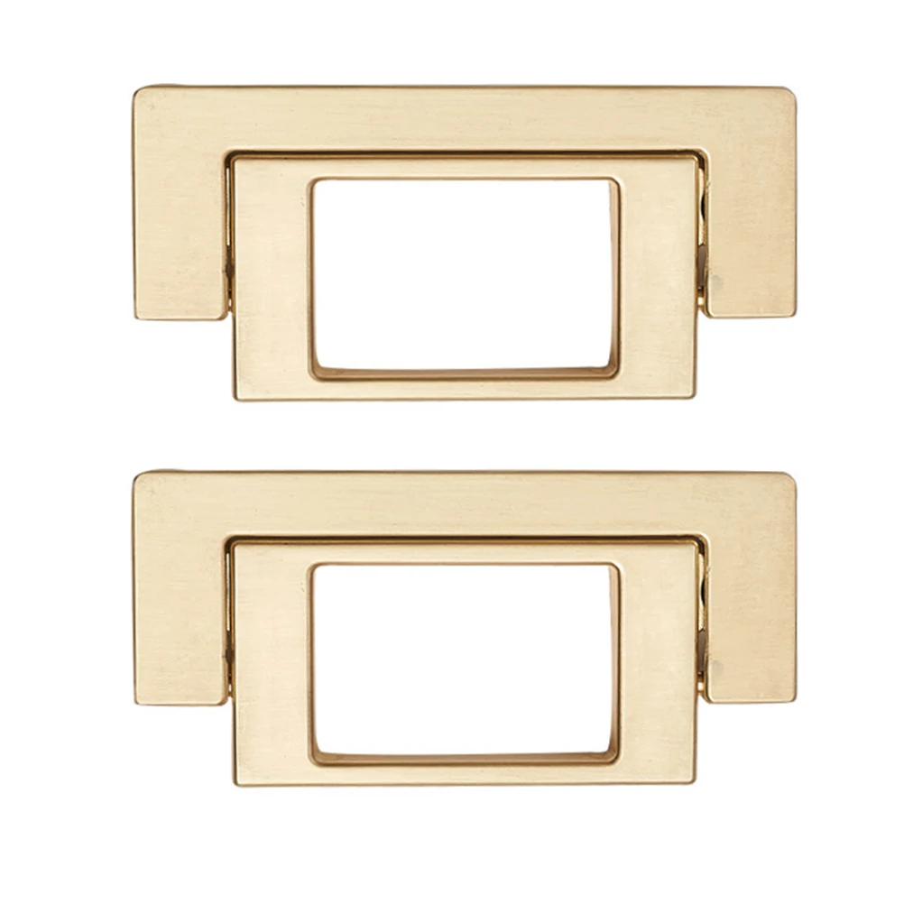 

2pcs Invisible No Drill Cupboard Pull Handle Zinc Alloy Durable Embedded Wardrobe Handle Easy Install Fade Resistant Cabinet