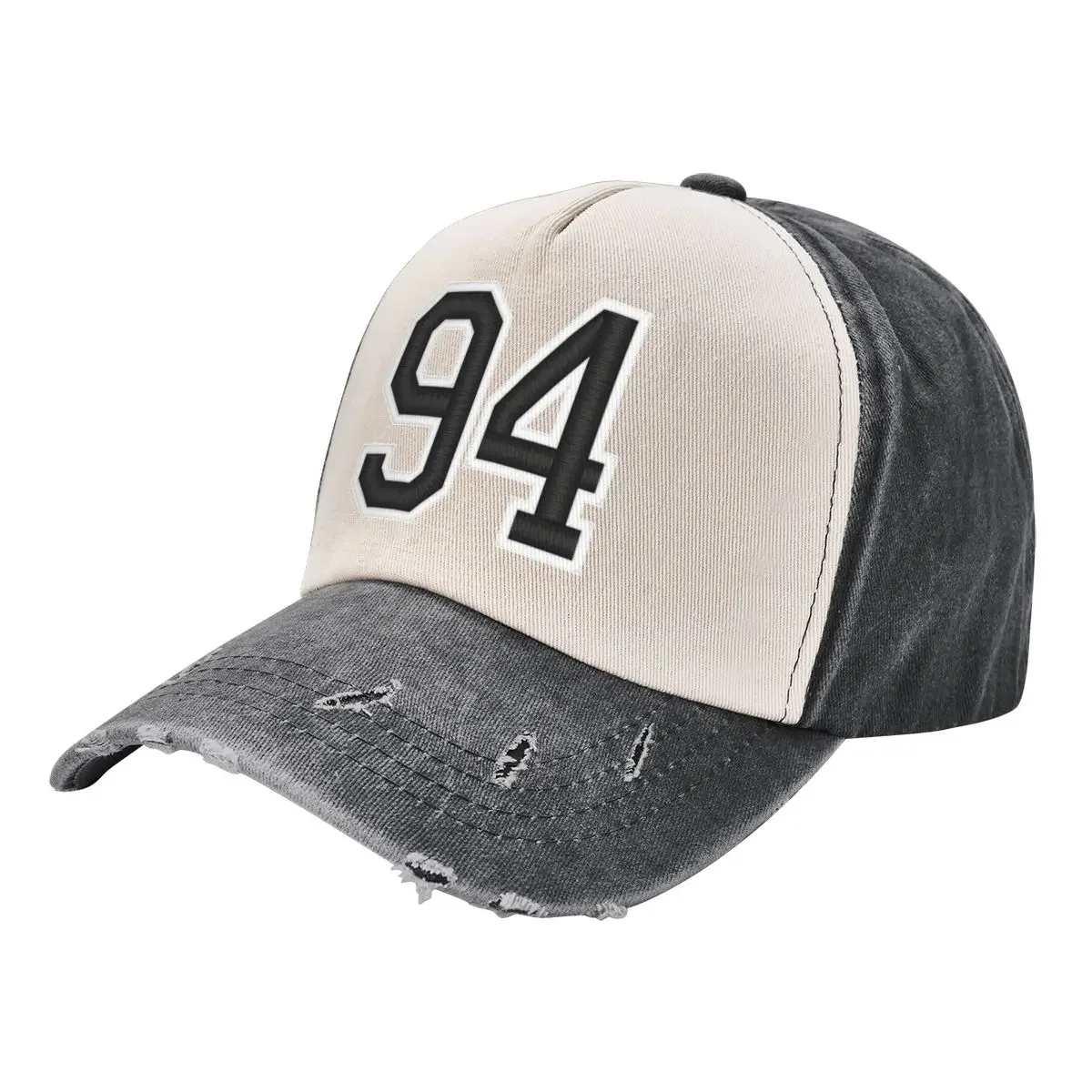 

94 Black Jersey Sports Number ninety-four Football 94 Baseball Cap Bobble Hat tea Hat Men Women's