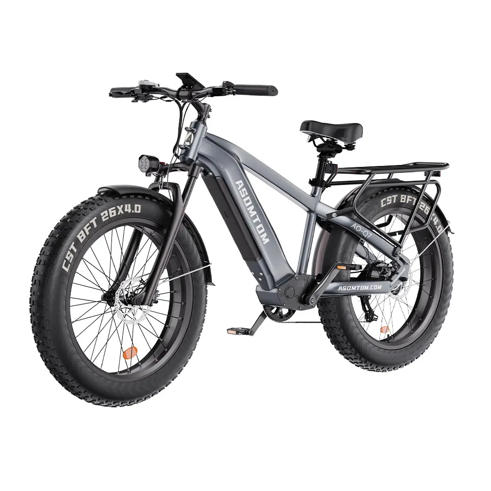 Q7 LG Battery EBike Four Link Suspension System 750W 26inch Beach Snow City  Fat Tire Mountain Dirt Electric bike For adults