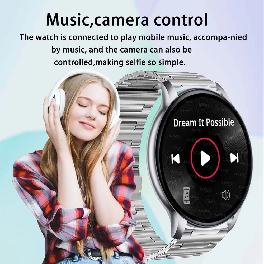 ساعة ذكية عصرية للرجال 1.52 HD بلوتوث مكالمة هدية الكريسماس AI صوت الصحة تتبع الذكية لتقوم بها بنفسك وجوه متعددة الوظائف للسيدات