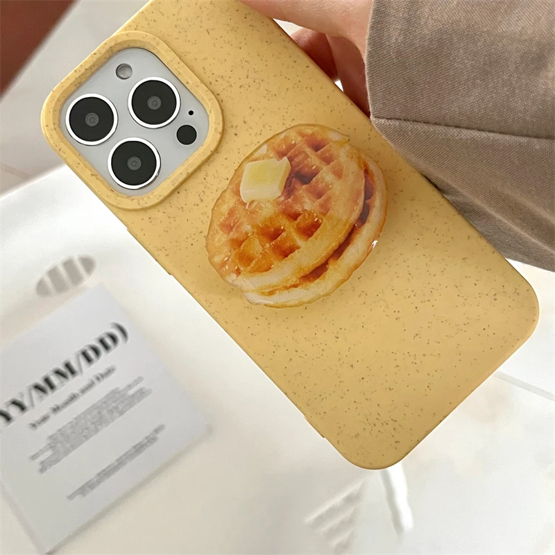 Soporte de Corea para galletas, accesorio de comida para IPhone 15, 14, 13, 12, Samsung, regalo