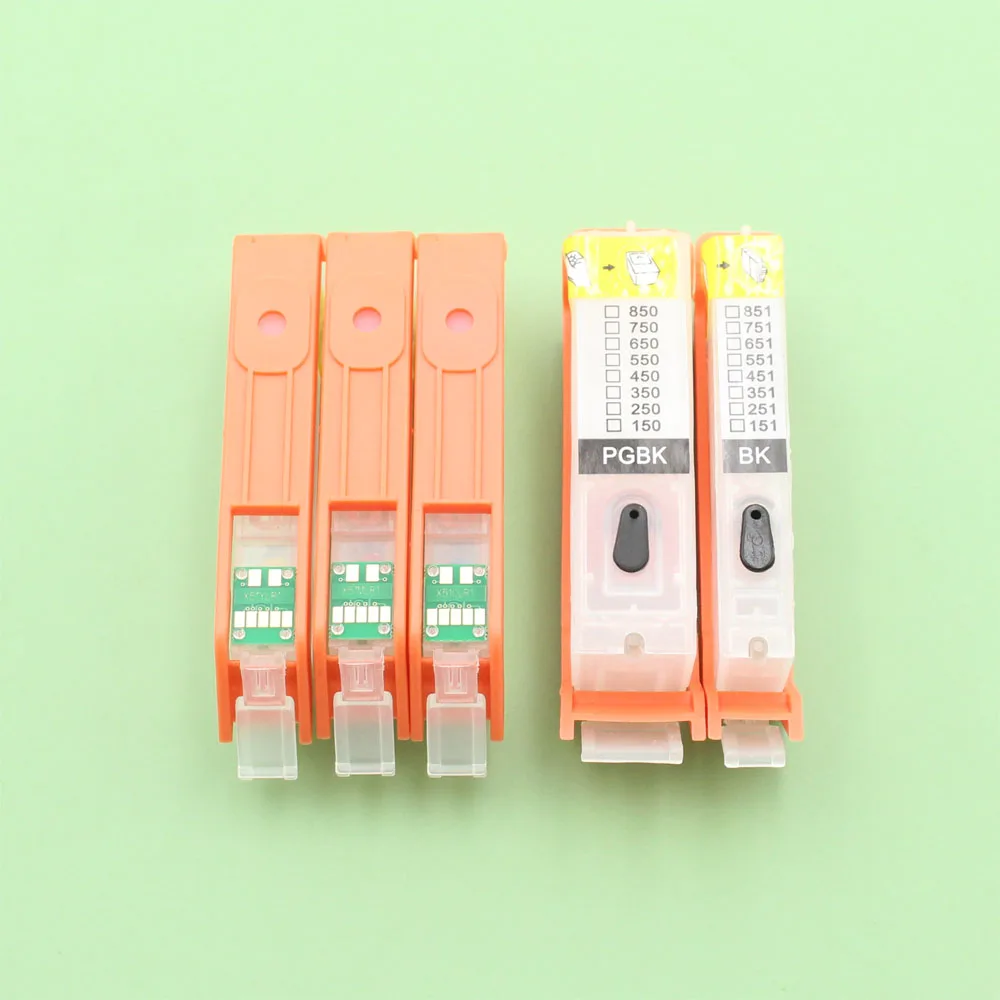 Refillable Ink Cartridge with ARC Chips PGI 550 CLI 551 For Canon PIXMA IP7250 MG6350 MG5450 MX925 MX725 PIXMA MG7150 Printer