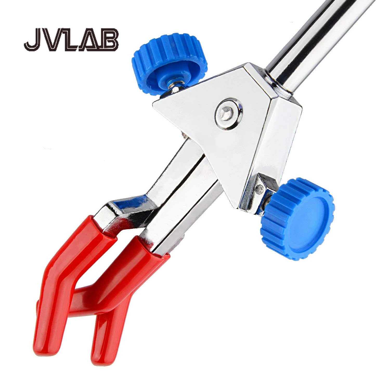 

3 Prong Dual Adjustable Clamp small size Sturdy 3 Prong Multipurpose Swivel Clamp Finger Style Lab Extension Clamp Lab Accessory