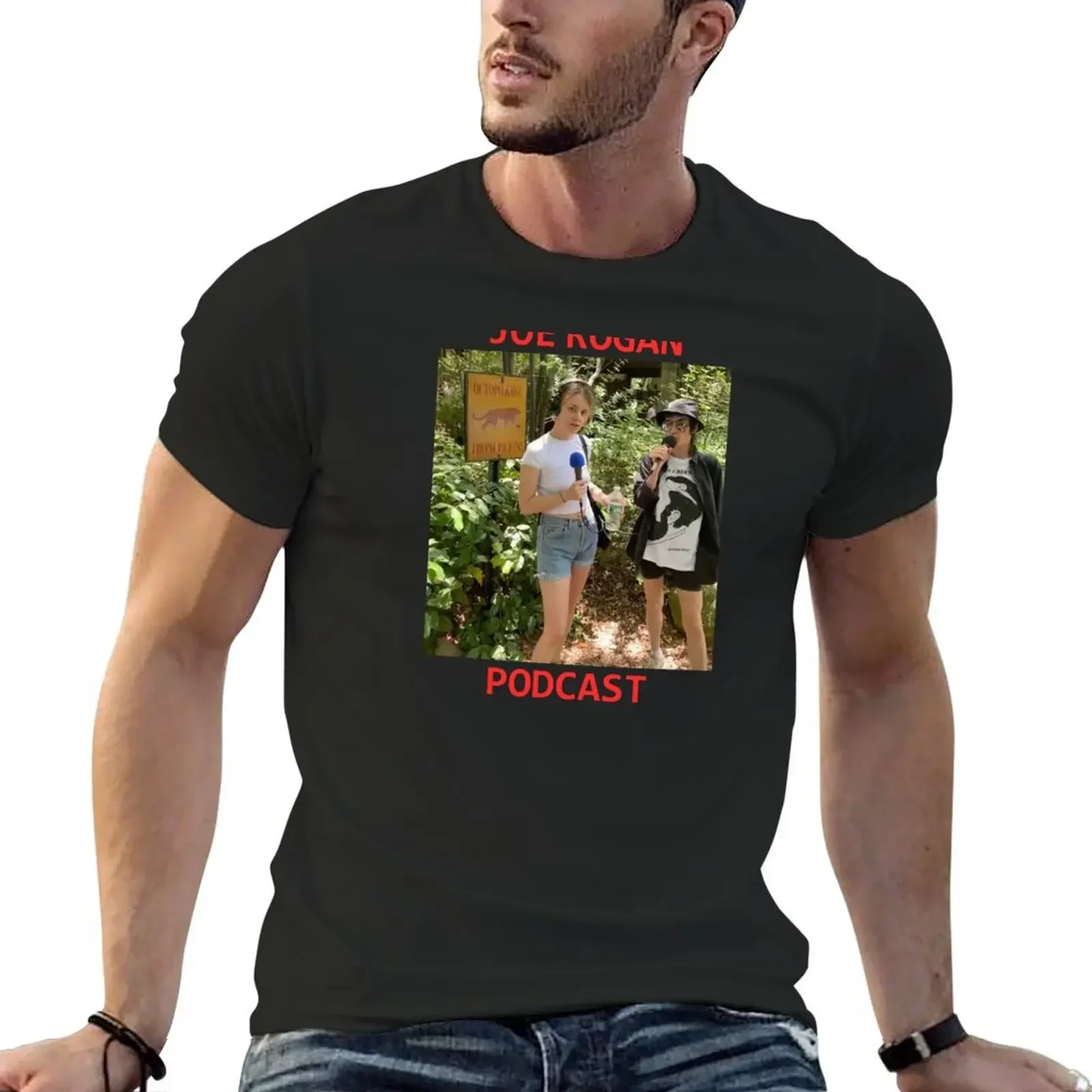 RED SCARE PODCAST - JOE ROGAN PODCAST T-Shirt rapper graphic tees oversized graphic tee big and tall t shirts for men