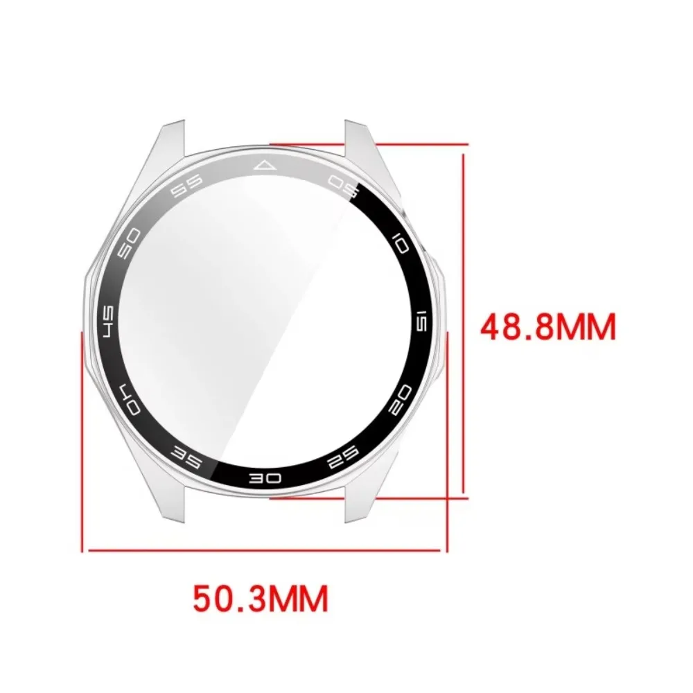 PC + Tempered Glass Case for Huawei Watch GT6 46mm Full Cover Screen Protector Bumper for Watch GT 6 46mm Protective Accessores