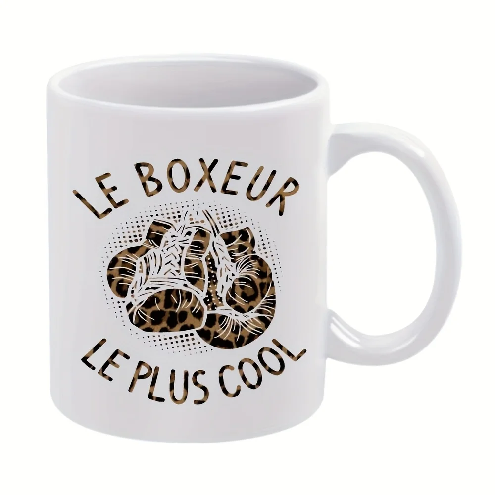 1pc,Boxing, Gloves Coffee Mug, 11oz Ceramic Coffee Cups, Water Cups, Summer Winter Drinkware, Birthday Gifts