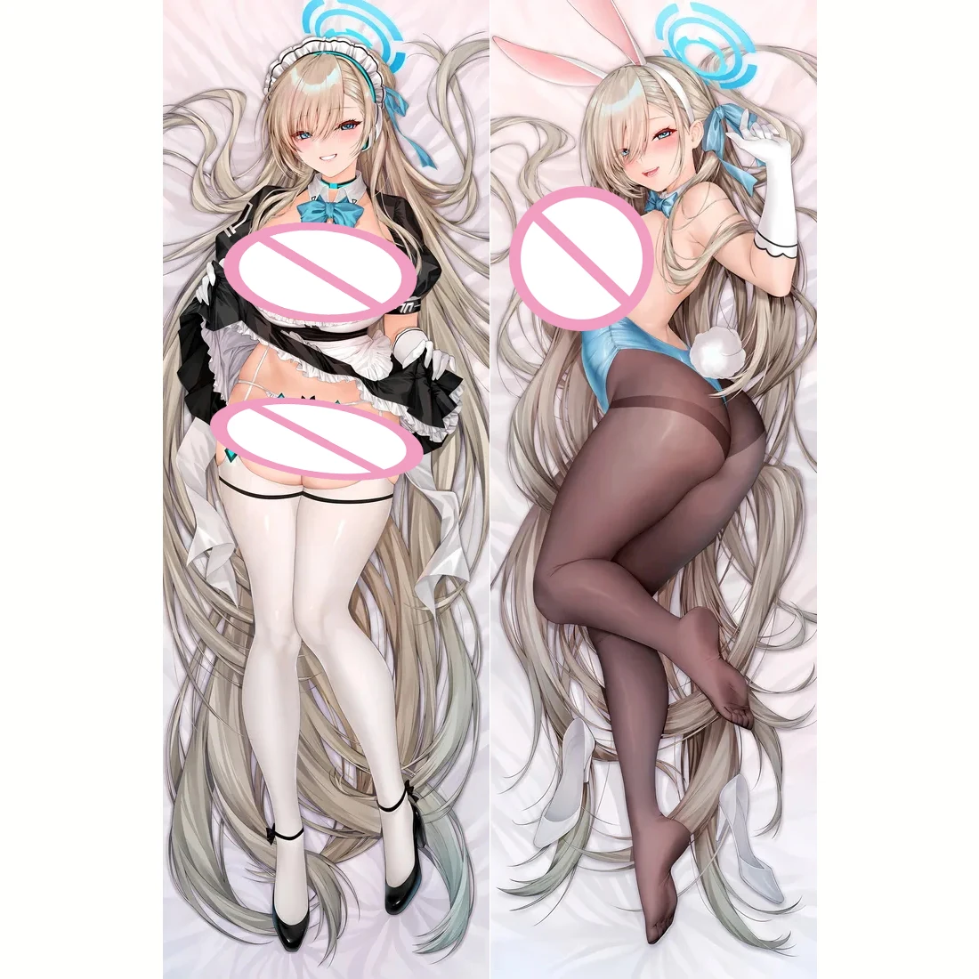 

Anime Blue Archive ICHINOSE ASUNA Bunny Maid Sexy Dakimakura Hugging Body Pillow Case Japanese Pillowcase Cushion Cover