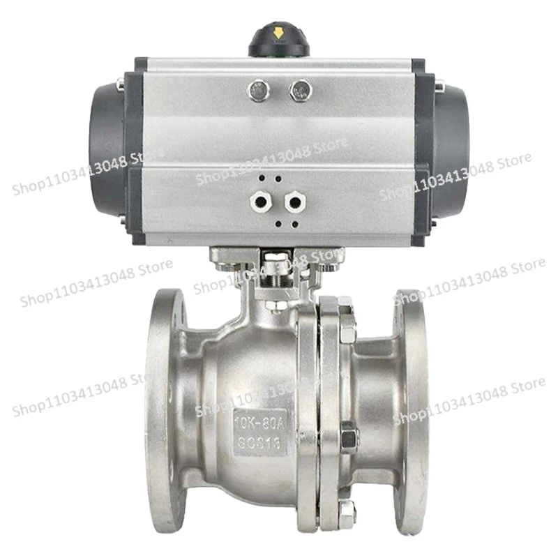 

Q641F-10K pneumatic stainless steel, ball valve 304 days elevation platform flanged ball valve DN15-100