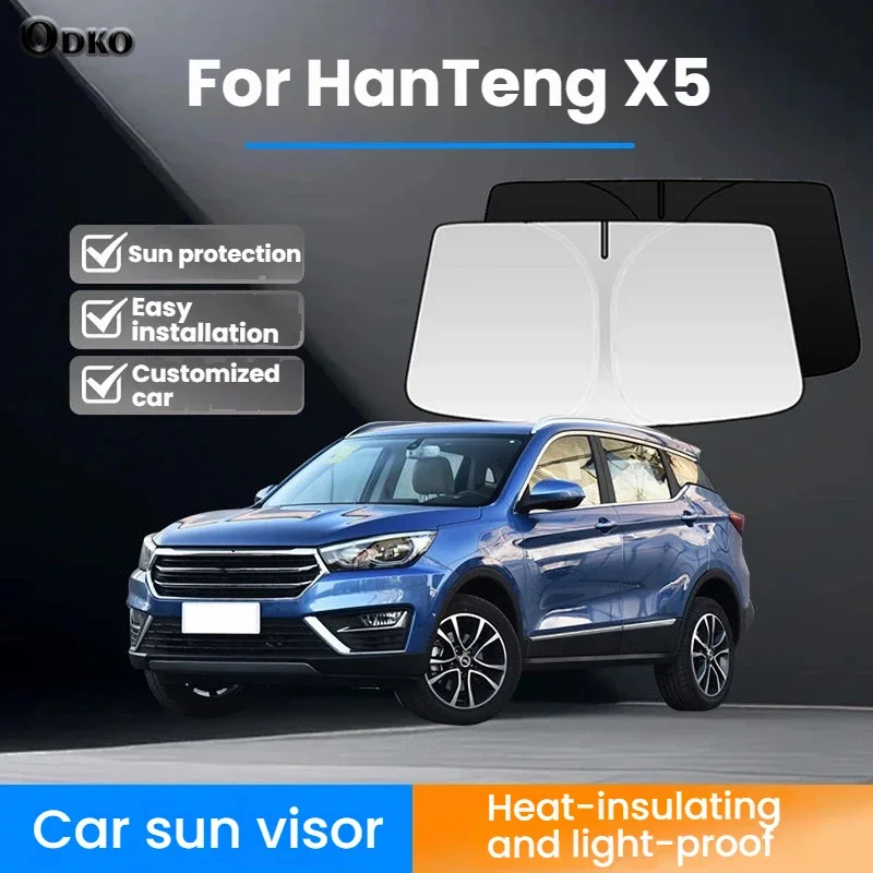 

Солнцезащитный козырек для лобового стекла HanTeng X5, 1 шт., на заказ, защита от УФ-излучения, теплоизоляция