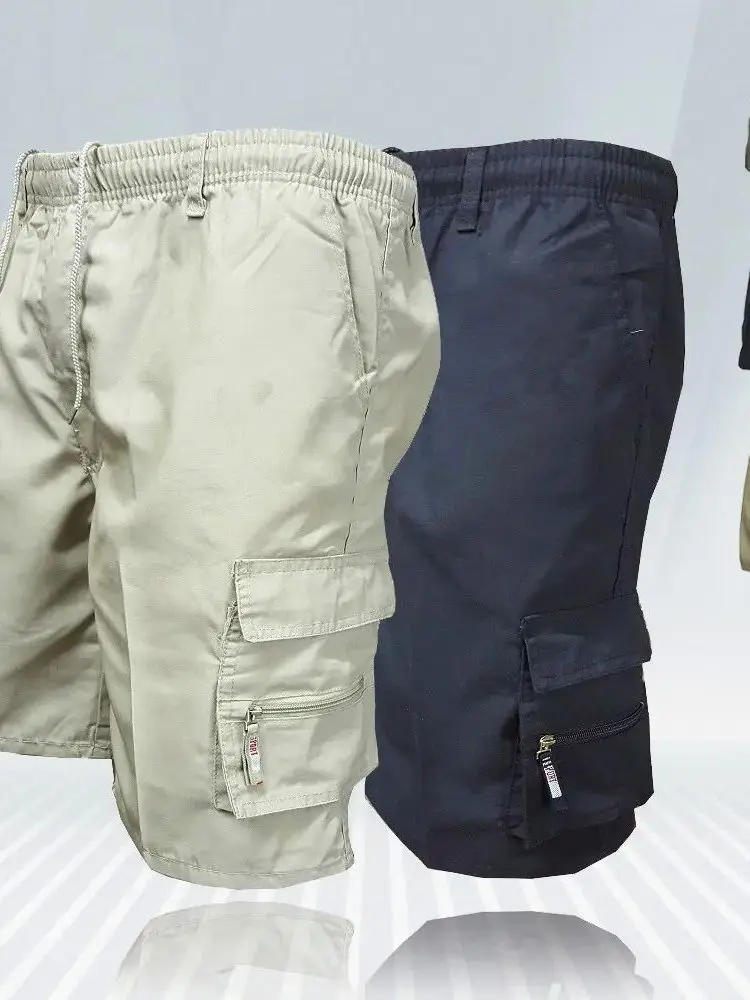 

Мужские легкие походные шорты-карго с множеством карманов, молодежные, для осеннего сезона