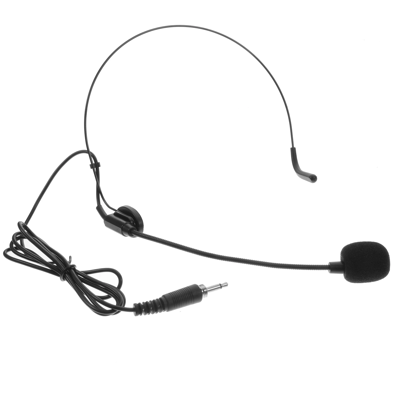 

Headset Microphone 3.5mm Wired Ear Microphone for Speaking Lectures Live Performance Recording Stage Singer