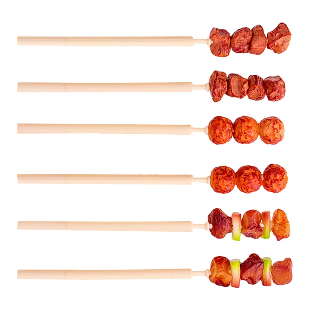 

6 шт., шариковые ручки в форме мясных шампуров, 0,5 мм, тонкая игольная ручка для письма, креативная эстетическая школа