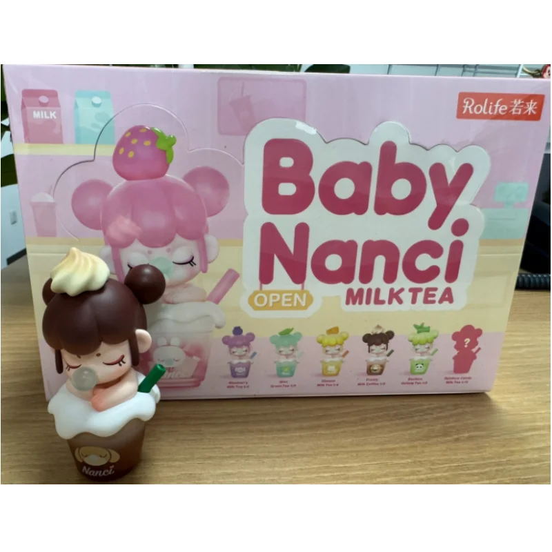 Rolife Baby Nanci Milk Tea Series Blind Box Collectible Figure Desktop Decoration Home Decor Birthday Gift For Female Adult