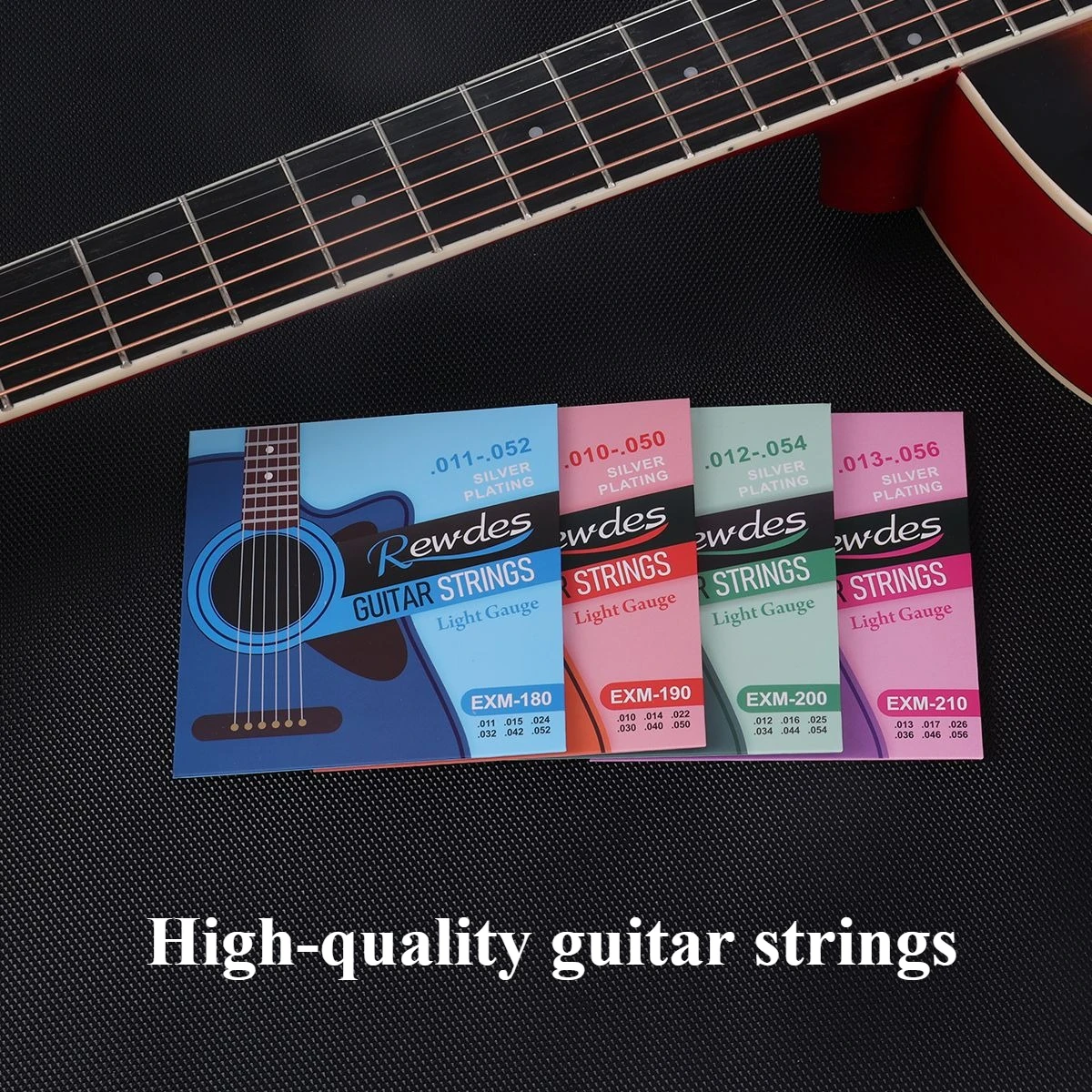 

Classical guitar strings, 6strings per set, brass/steel strings, suitable for guitars, classical instruments, guitar accessories