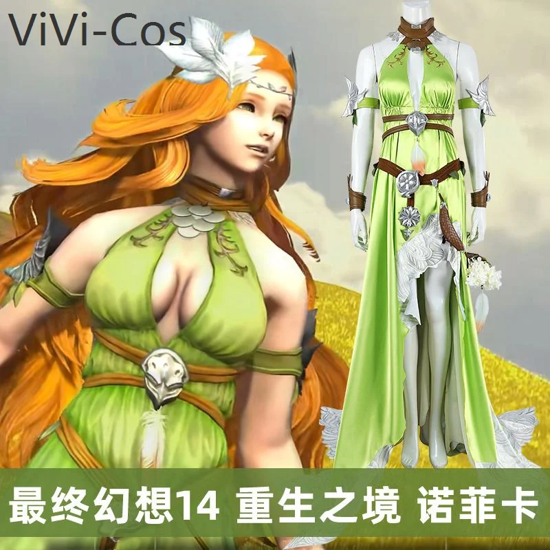 ViVi-Cos Final Fantasy Xiv Nophica Dress Cosplay Costume Cos Game Anime Party Uniform Hallowen Play Role Clothes Clothing