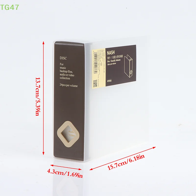 【LS】【LS】24 Disc CD DVD Organizer Holder Storage Case Hard Album Capacity Box Portable