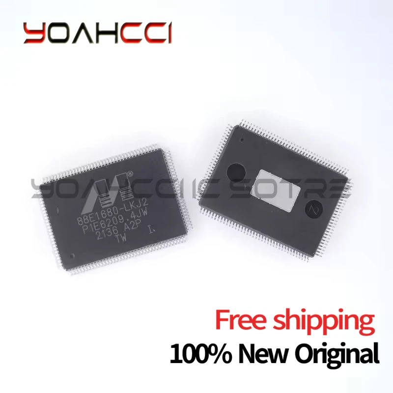 (2-10piece) 100% New 88E1680-LKJ2 88E1680 LKJ2 QFP-128 Chipset Original free shipping