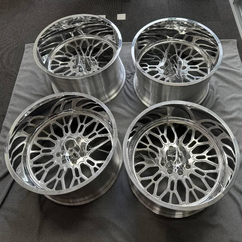 Custom Floating Caps Forged 4x4 Offroad 8x170 8x180 8x6.5 6x5.5 Polished Truck Wheels