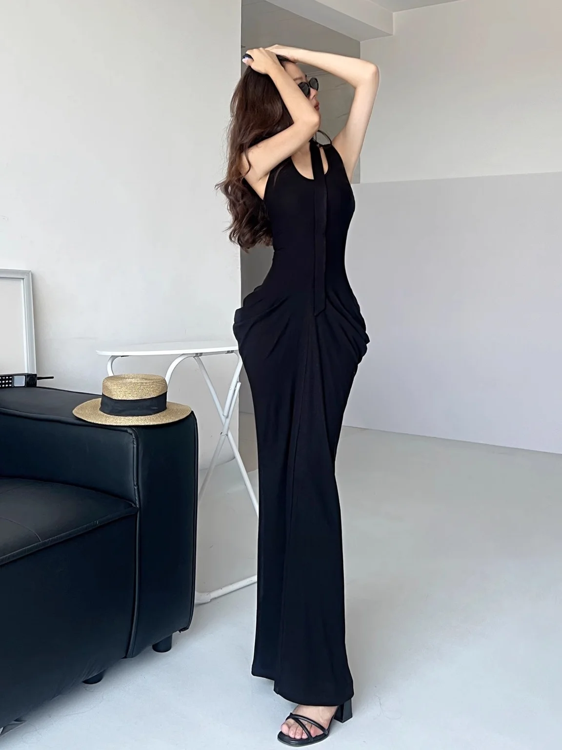 Muse Kardaian Clessidra Vita Slim Lungo Strapl Dr Bellissimi Fianchi Vaion Piano-lunghezza Dr Donna Estate Dr