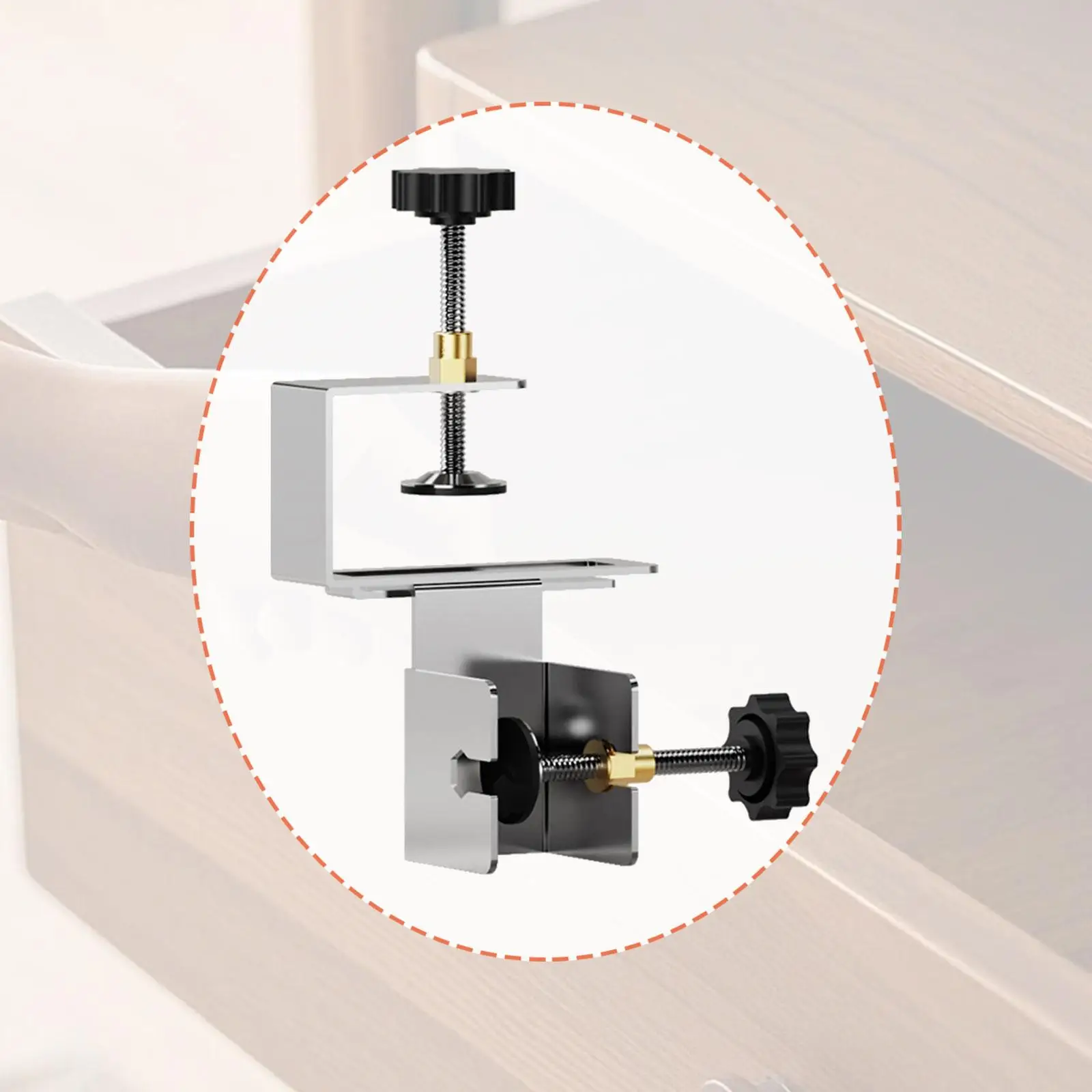 Drawer Fixing Clip Ergonomic Handle Cold Rolled Steel Clamps for Furniture DIY Cabinet Door Alignment Woodworking Essentials