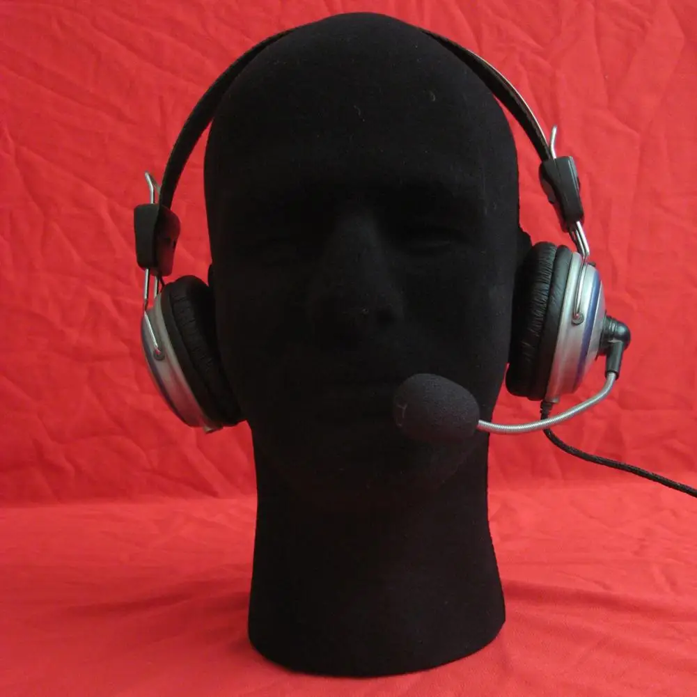 Male Foam Flocking Head Model for Displaying Glasses and Wigs