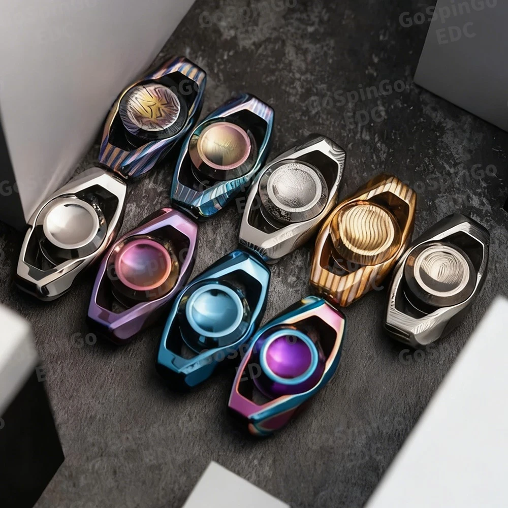 DBEDC Er Niu Stainless Steel Stress Relief Toy Fidget Spinner Fidget Toys For Adults Original Designs Anxiety Relief Gadgets