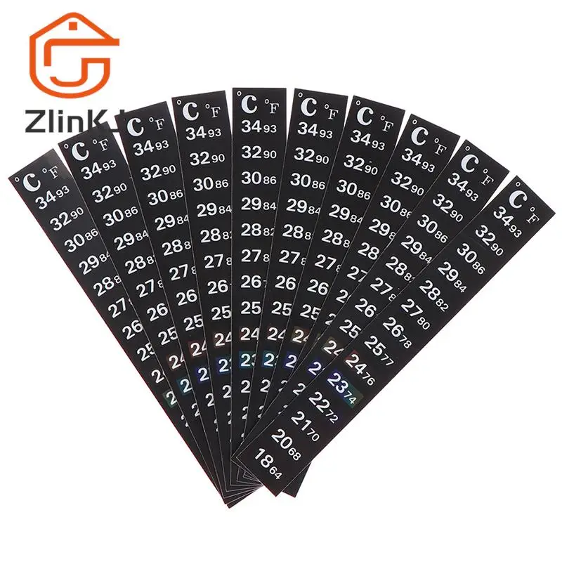 New 5pcs Stick-on Digital Aquarium Fish Tank Fridge Thermometer Sticker Measurement Stickers Temperature Control Tools Products
