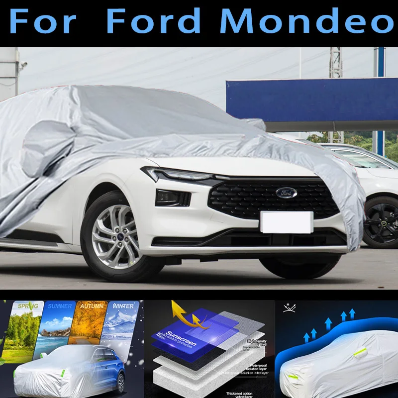 

For Ford Mondeo Outdoor Protection Full Car Covers Snow Cover Sunshade Waterproof Dustproof Exterior Car cover protection