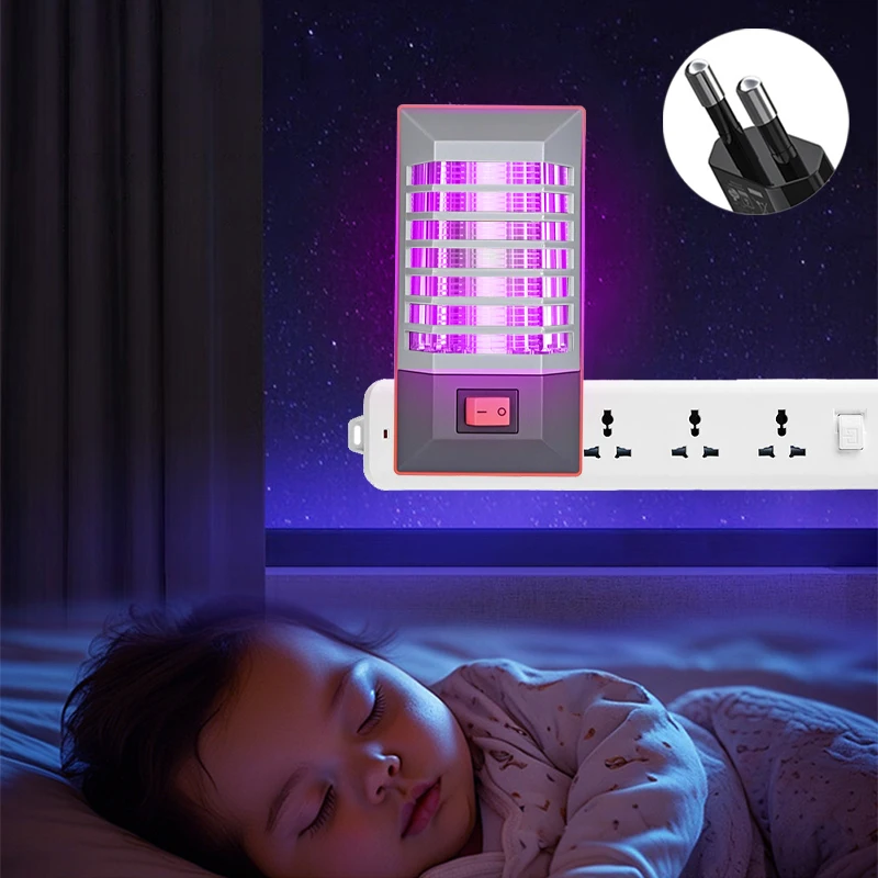 2026 New Hot Mini Mosquito Killer Lamps LED Socket Electric Insect Mosquito Repeller Household Socket Zapper Night Lamp