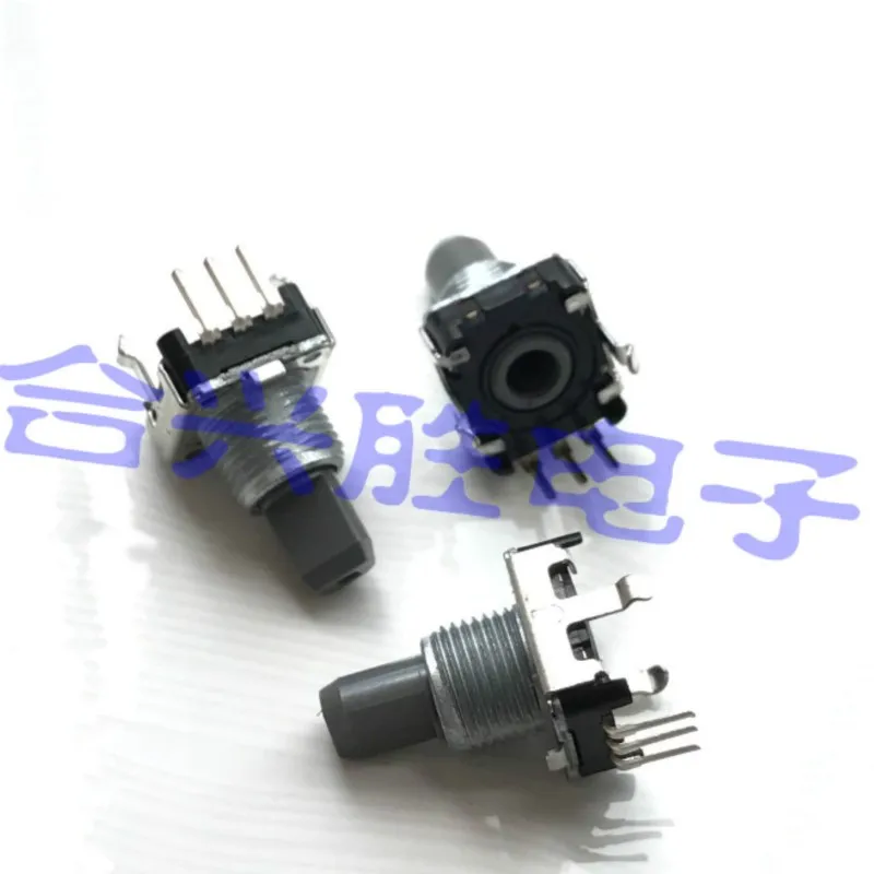 1PCS Rotary Encoder EC12E1240801 Power Amplifier Audio Volume Potentiometer 12 Positioning 12 Pulse 3Pin Shaft Length 15MM