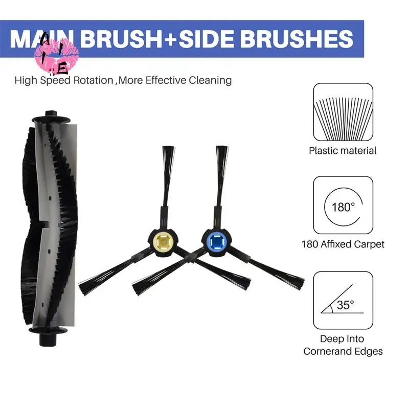 

A11E-Replacement Accessories Kit For Ilife A7 A9S V8 V8S X750 X785 X800 V80 Silvercrest SSR1 Ssra1 Vacuum Robot Cleaner
