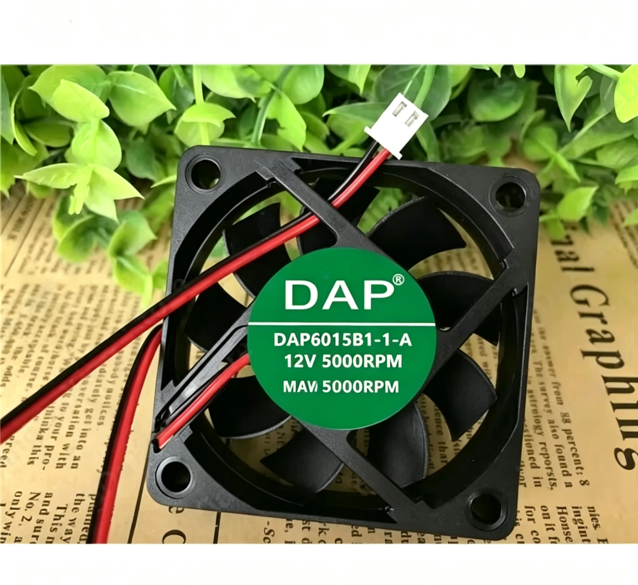 g For DAP DAP6015B1-1-A DC 12V 5000RPM 2-Wire Cooling Fan