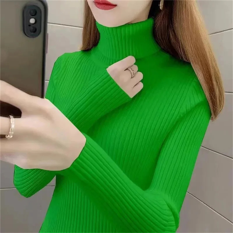 2024 New Women Turtleneck Winter Sweater Women Long Sleeve Knitted Women Sweaters And Pullovers Female Jumper Tricot Tops