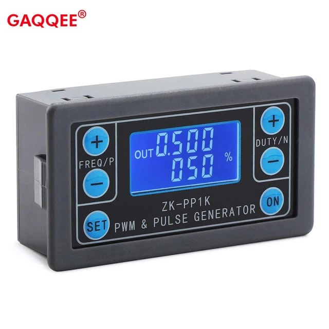 ZK-PP1K Dwumodowy generator sygnału LCD PWM 1-kanałowy 1 Hz-150 KHz PWM Częstotliwość impulsów Cykl pracy Regulowany generator fali prostokątnej