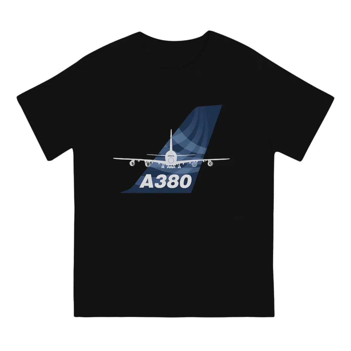 A380 Men T Shirt Airbus Casual Tees Short Sleeve Crewneck T-Shirts Cotton 4XL 5XL Clothing