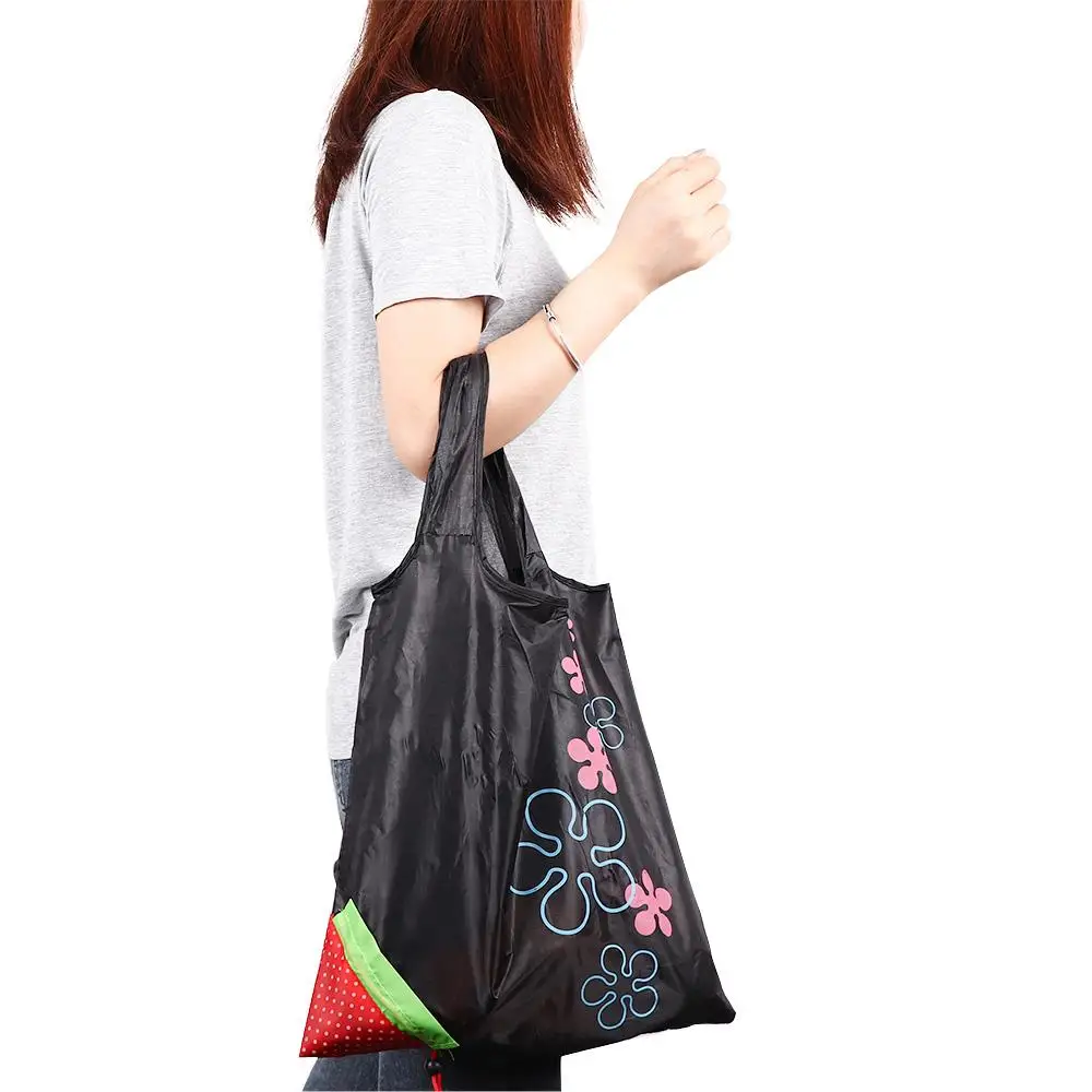 Hot New 8 Colors Foldable Cute Recycle Strawberry Shopping Tote Bags Reusable Bag Eco Handbag