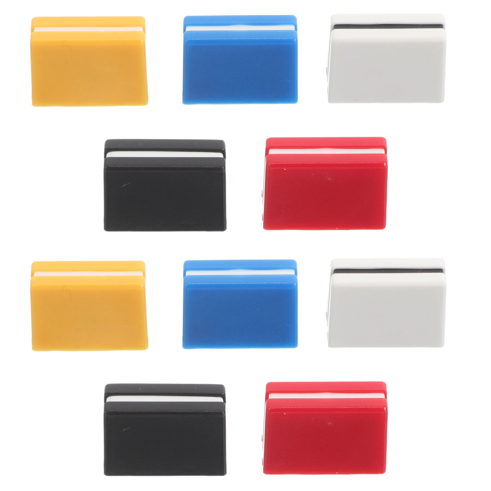 

10 Pcs Mixer Accessories Replacement Potentiometer Sliders Sound Console Parts Audio Caps Plastic Knob Cover