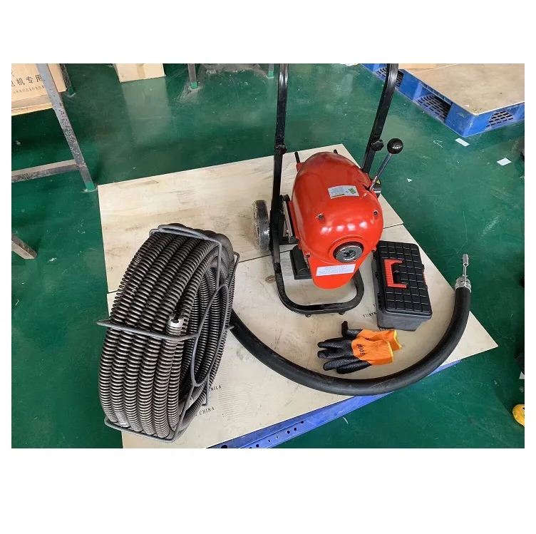 Factory Direct Sale Price Popular Accept Home Use 750W Motor Pipe Drain Cleaner Machine With Free Cable And Auger