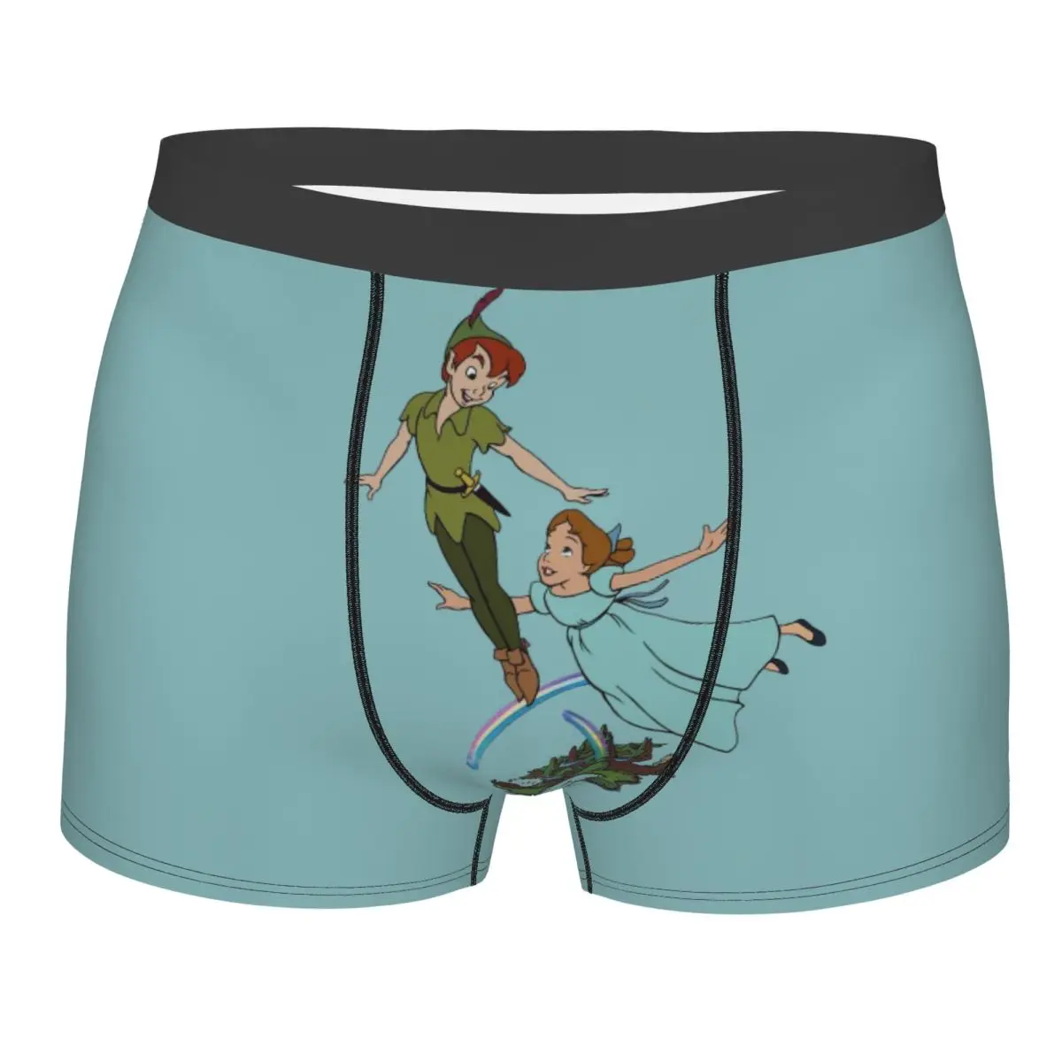 Cartoon personalizzato Anime Peter Pan Boxer Pantaloncini da uomo Slip Intimo Novità Mutande