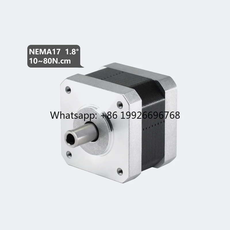 PrimoPal Stepper Motor NEMA17 Robotic Arms 10~80N.cm 2 Phase Single Shaft NEMA 17 Hollow Shaft Hybrid Stepper Motor