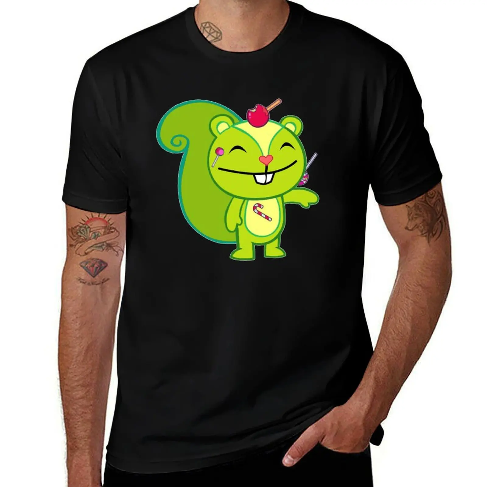 

Nutty - Happy Tree Friends T-Shirt Louboutins vintage clothes cotton graphic tees men workout shirt