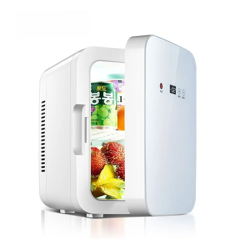 

8L Dual-Purpose Mini Portable Small Refrigerator 12V Car & Home Cosmetics Storage for Student Dormitories